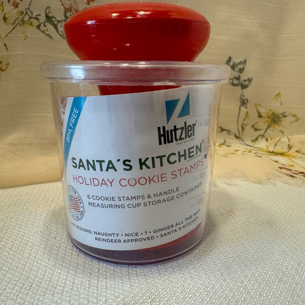 Hutzler Santa's Kitchen Holiday Cookie Stamps Christmas New
